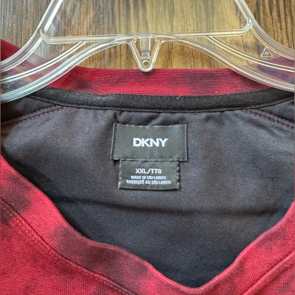 DKNY Burgundy and Black Sweatshirt - Picture 2 of 3